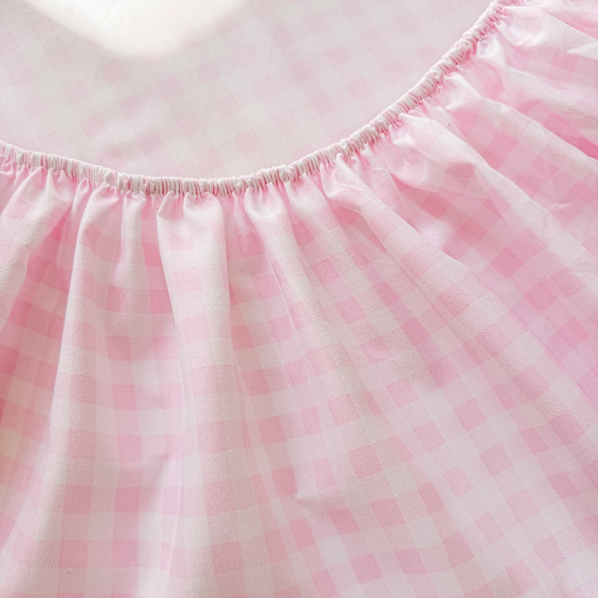 91家纺网 家纺一手货源 找家纺 赫然家纺 2026新款芦荟棉单品床笠系列 浅粉格