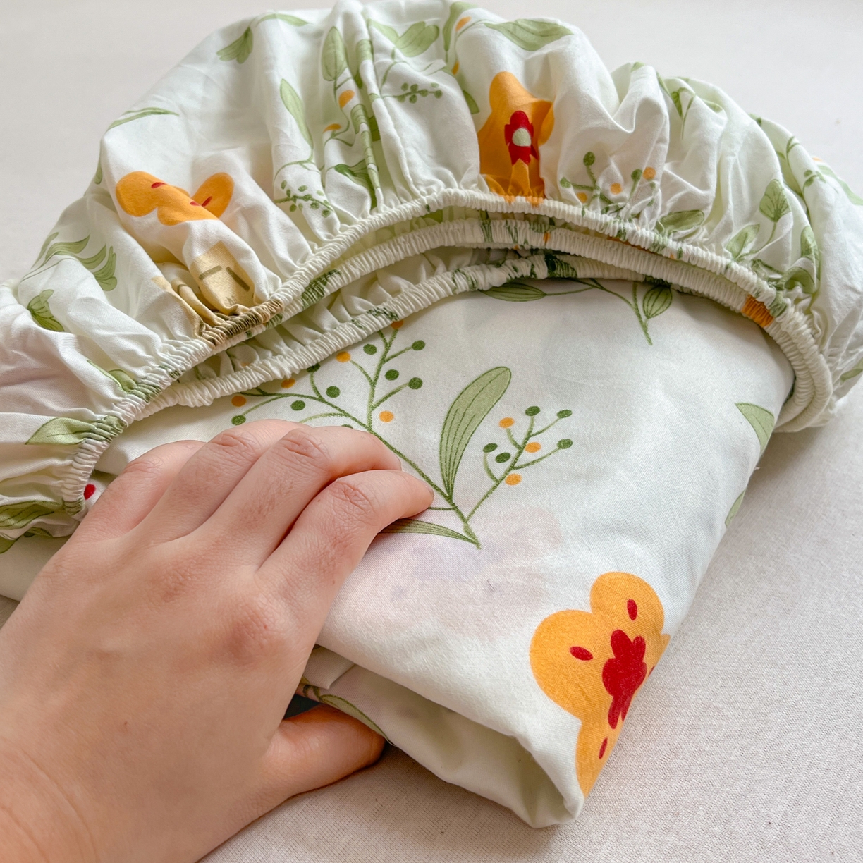 91家纺网 家纺一手货源 找家纺 赫然家纺 2026新款芦荟棉单品床笠系列 薄荷青柠