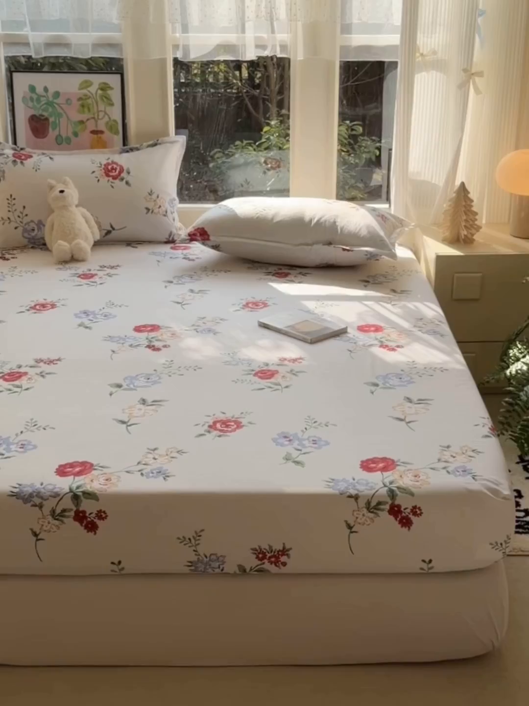 91家纺网 家纺一手货源 找家纺 赫然家纺 2026新款芦荟棉单品床笠系列 梦心语