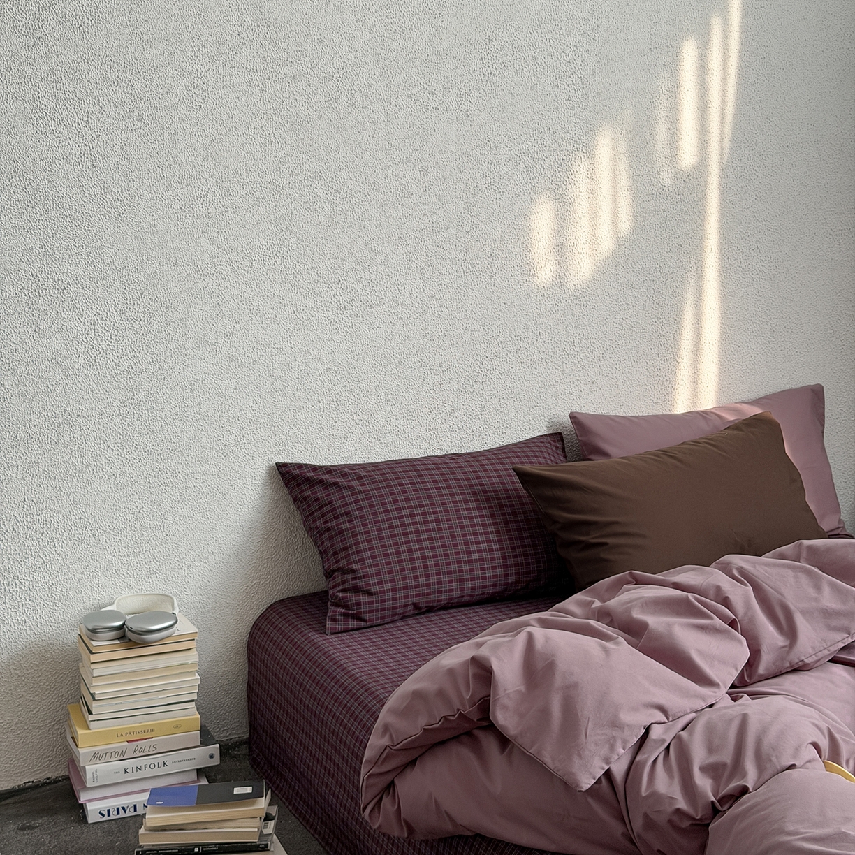 91家纺网 家纺一手货源 找家纺 （总）蜜宿 2026新款全棉40s水洗棉四件套-紫雾海