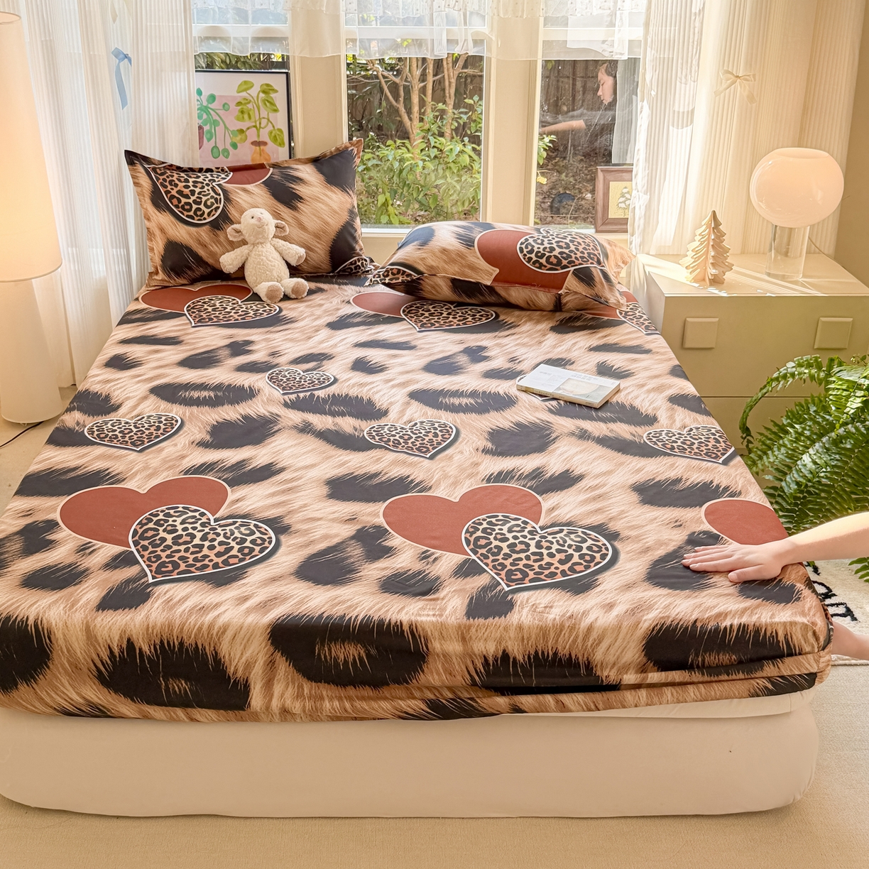 91家纺网 家纺一手货源 找家纺 （总）赫然家纺 2026新款芦荟棉床笠三件套（床笠+枕套）