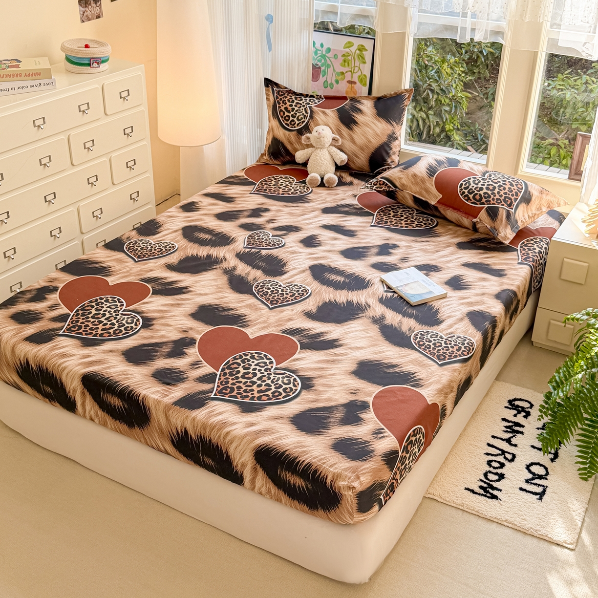 91家纺网 家纺一手货源 找家纺 （总）赫然家纺 2026新款芦荟棉床笠三件套（床笠+枕套）