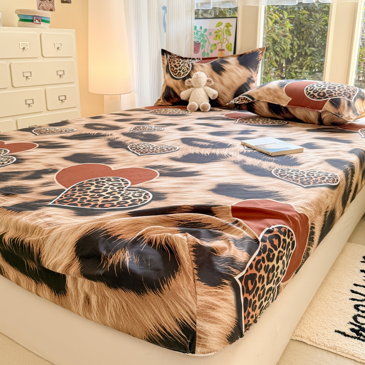 91家纺网 家纺一手货源 找家纺 （总）赫然家纺 2026新款芦荟棉床笠三件套（床笠+枕套）