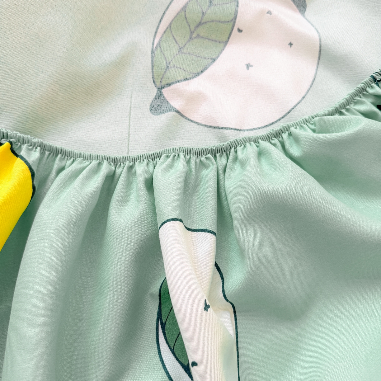 91家纺网 家纺一手货源 找家纺 赫然家纺 2026新款芦荟棉床笠三件套（床笠+枕套） 清新夏日