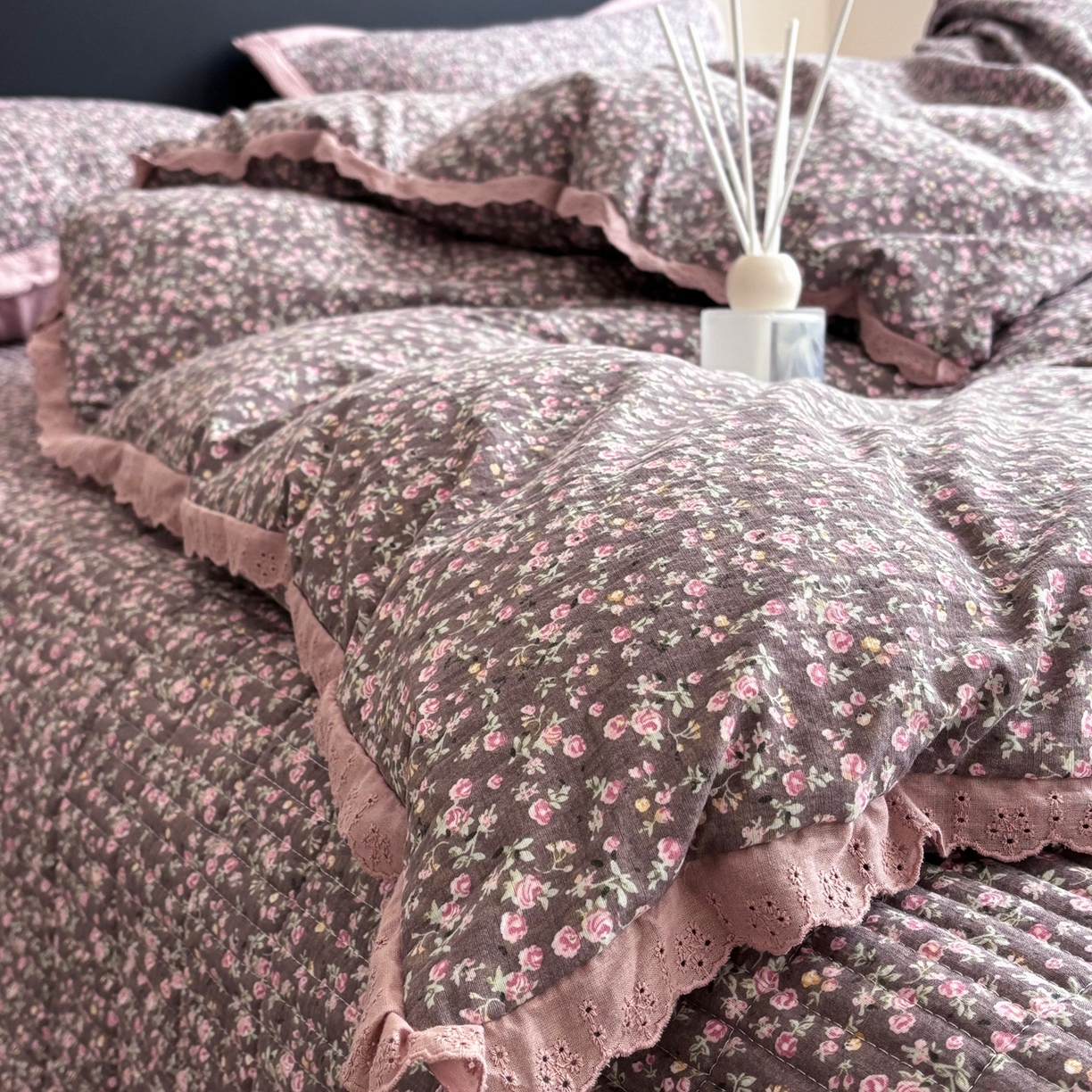 91家纺网 家纺一手货源 找家纺 （总）明玉家纺馆 2026新款古法水洗仿棉床盖四件套