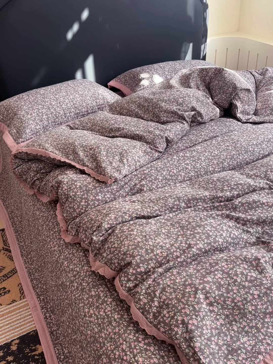 91家纺网 家纺一手货源 找家纺 （总）明玉家纺馆 2026新款古法水洗仿棉床盖四件套