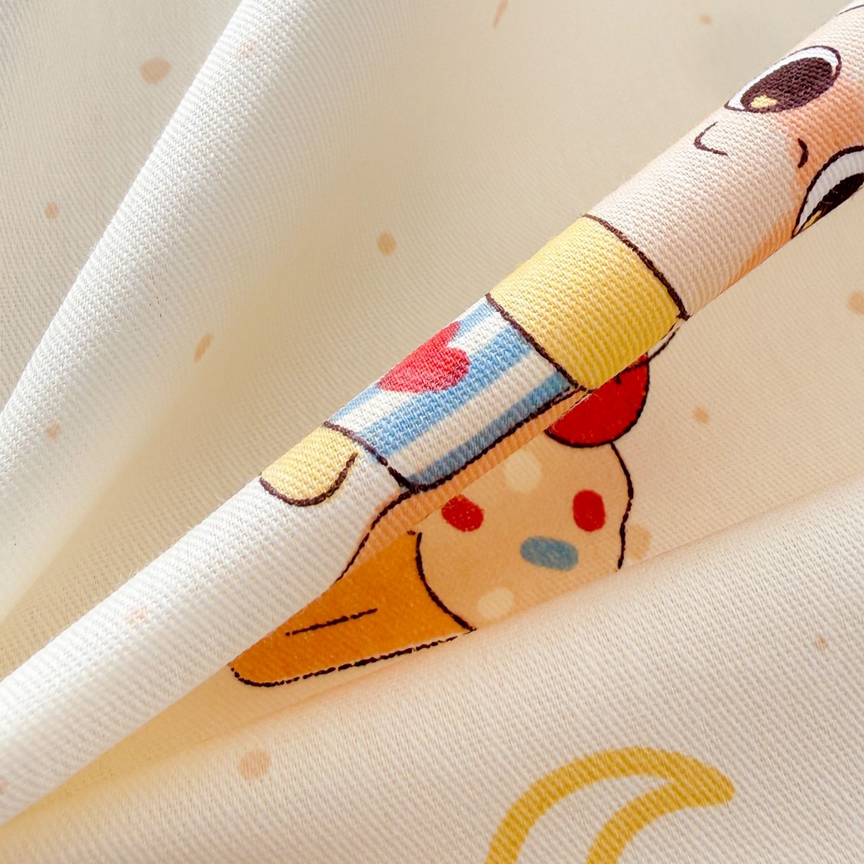 91家纺网 家纺一手货源 找家纺 女子家纺 2026新款全棉12868卡通印花四件套大耳朵兔兔系列 七彩星星