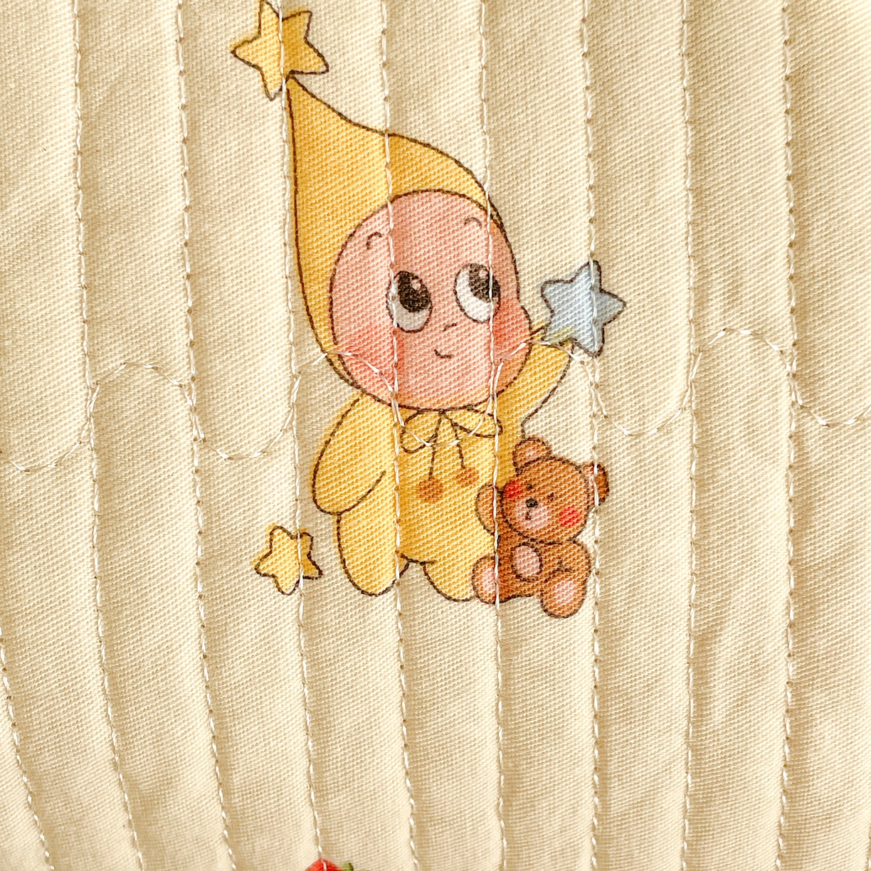 91家纺网 家纺一手货源 找家纺 金丝兔 2026春夏新品全棉床盖三件套纯棉砂洗床盖榻榻米炕盖加厚碎花床单 星星人