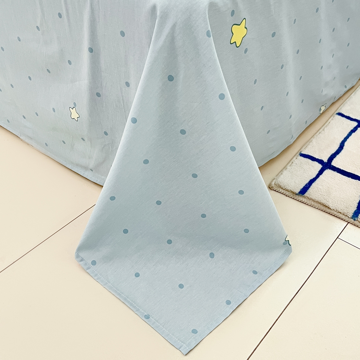 91家纺网 家纺一手货源 找家纺 博雅 2026春夏新款三丽鸥新花型全棉纯棉大版印花四件套 全棉大版-蛋黄玉桂狗