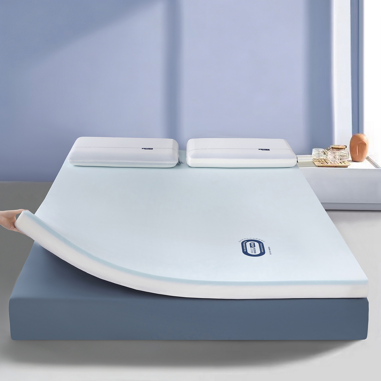 91家纺网 家纺一手货源 找家纺 （总）美丽折家纺 2026新品【某朵同款】星级酒店慢回弹记忆棉床垫 支持定做特殊尺寸