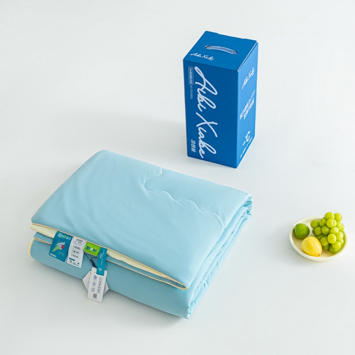 91家纺网 家纺一手货源 找家纺 （总）爱彼家纺 2026新款冰卡Pro+深睡双面用锦纶夏被空调被夏季A类纯色双拼凉感薄被子可机洗被芯-冰卡系列二