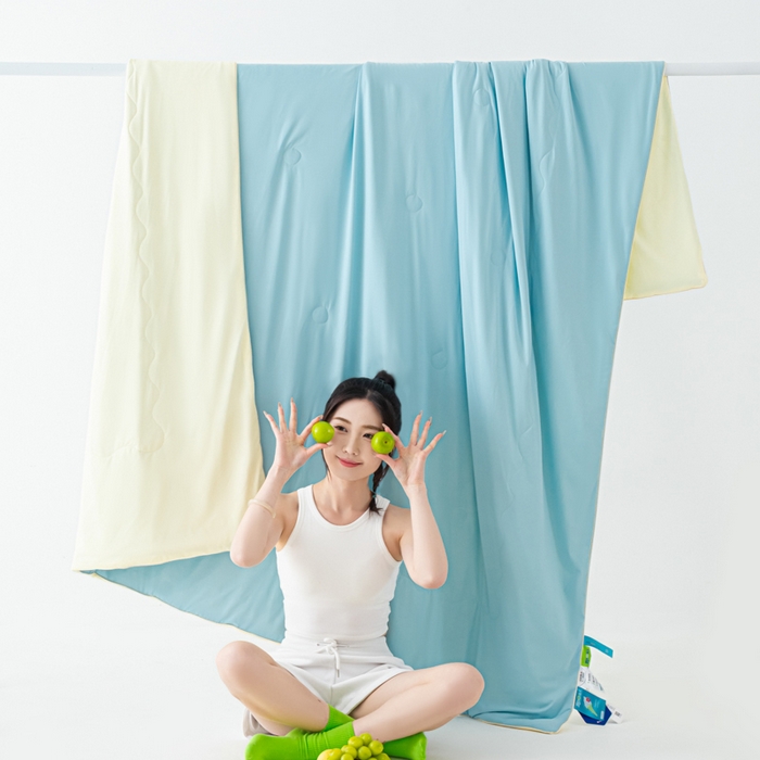 91家纺网 家纺一手货源 找家纺 （总）爱彼家纺 2026新款冰卡Pro+深睡双面用锦纶夏被空调被夏季A类纯色双拼凉感薄被子可机洗被芯-冰卡系列二