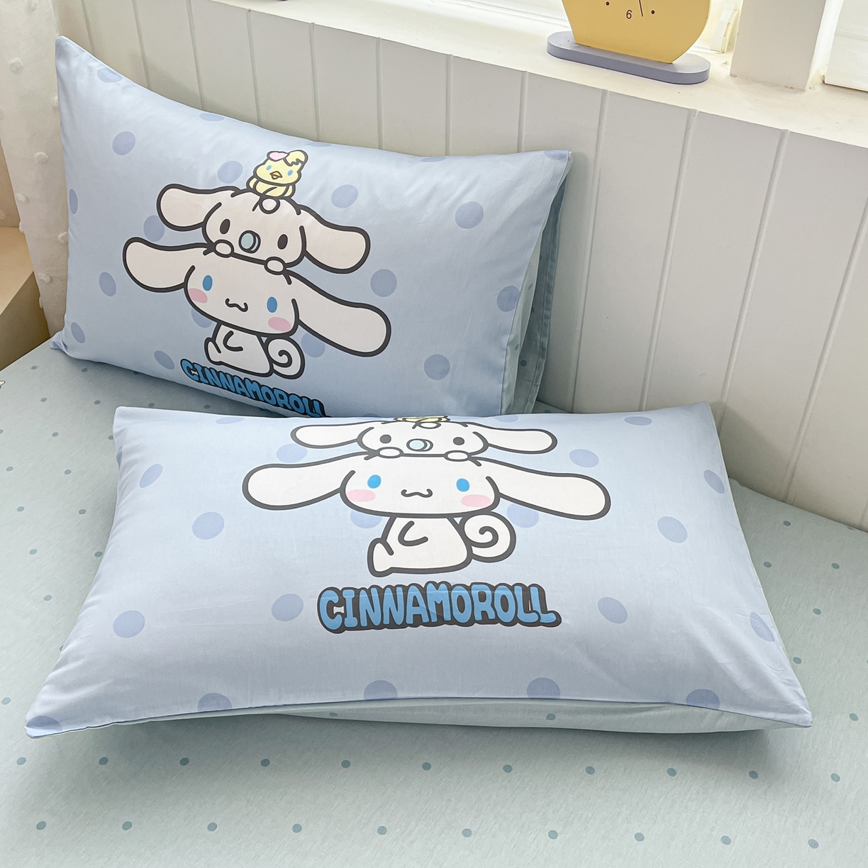 91家纺网 家纺一手货源 找家纺 博雅 2026春夏新款三丽鸥新花型全棉纯棉大版印花四件套 全棉大版-圈圈玉桂狗