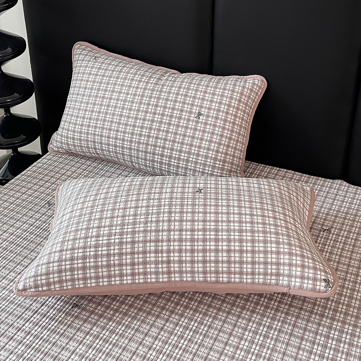 91家纺网 家纺一手货源 找家纺 金丝兔 2026新款复古碎花亲肤水洗棉单床盖仿棉夹棉床盖床盖三件套 茉莉清茶