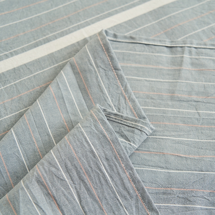 91家纺网 家纺一手货源 找家纺 21度C 2026新款A类全棉水洗棉母婴级床单 流年灰