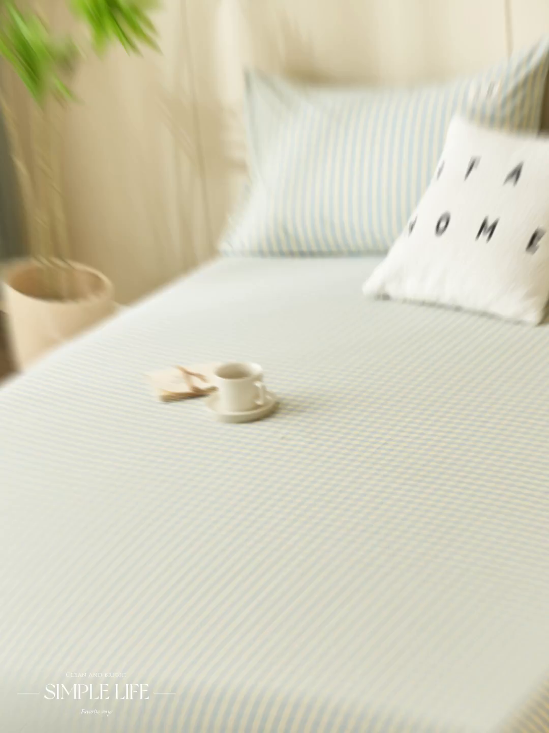 91家纺网 家纺一手货源 找家纺 21度C 2026新款A类全棉水洗棉母婴级床单 琉璃格