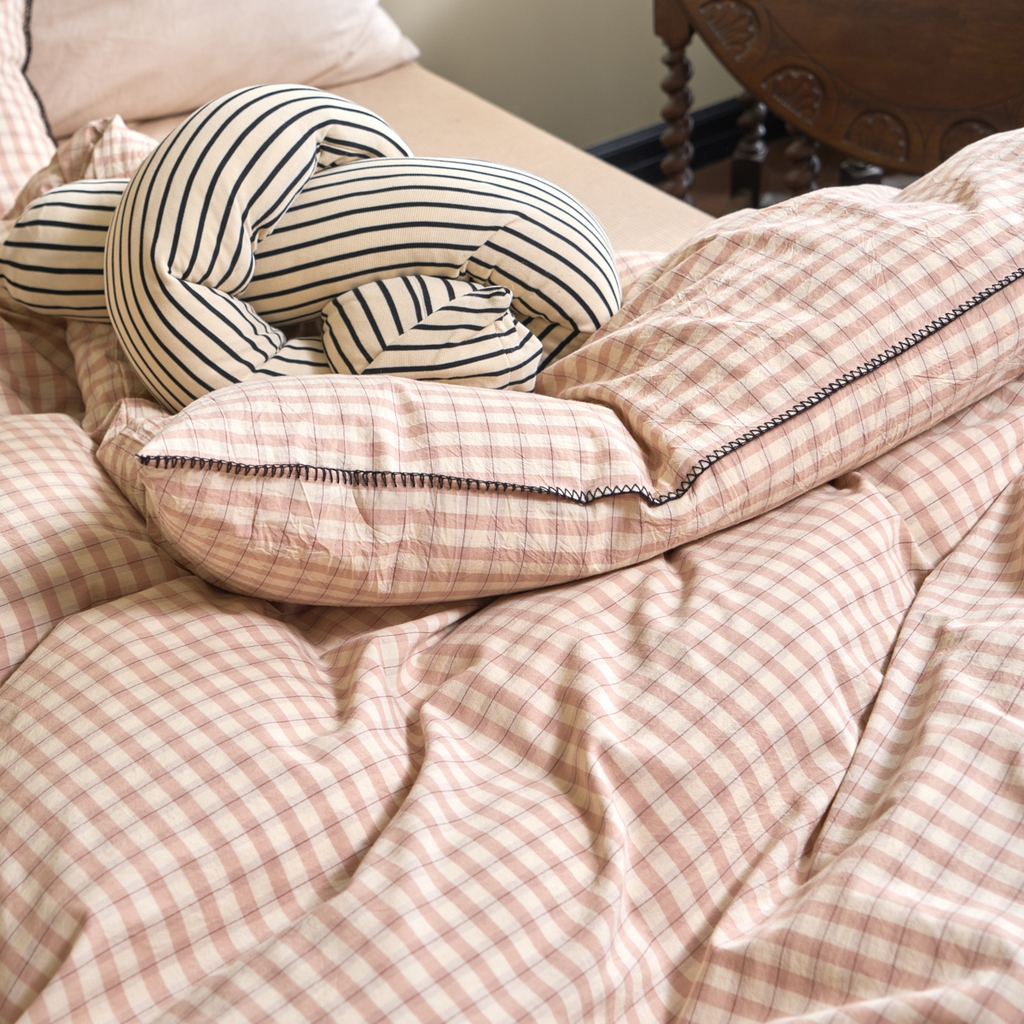 91家纺网 家纺一手货源 找家纺 （总）洋铭区（原狠狠爱） 2026新款色织水洗棉一字边四件套系列