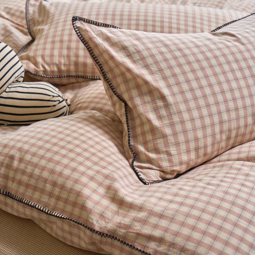 91家纺网 家纺一手货源 找家纺 （总）洋铭区（原狠狠爱） 2026新款色织水洗棉一字边四件套系列