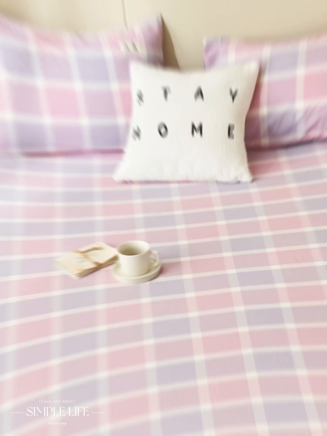 91家纺网 家纺一手货源 找家纺 21度C 2026新款A类全棉水洗棉母婴级床单 凝夜粉