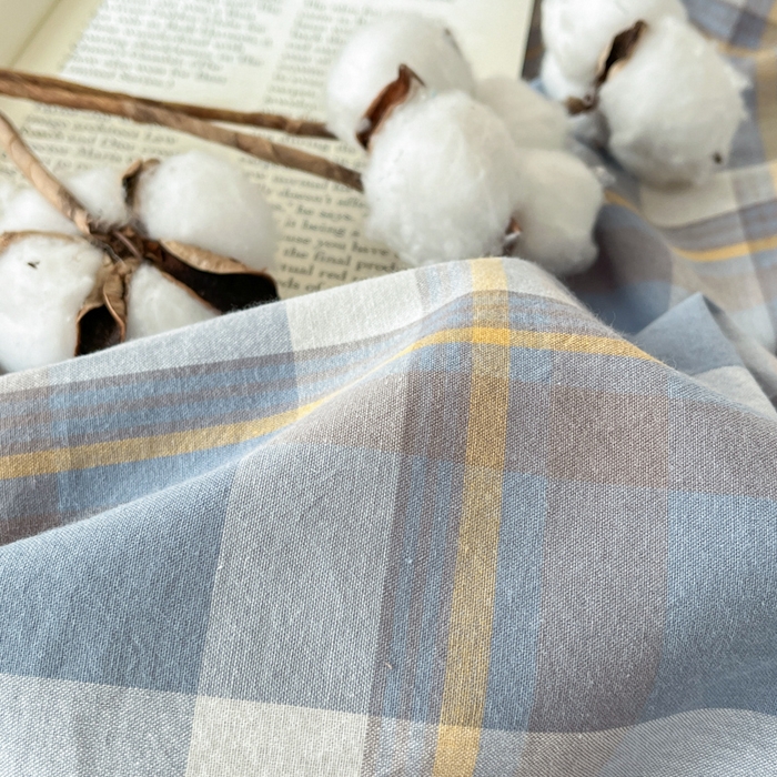 91家纺网 家纺一手货源 找家纺 21度C 2026新款A类全棉水洗棉母婴级床单 雅格蓝