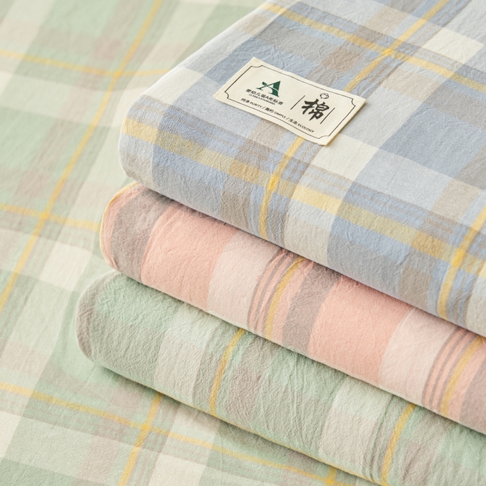 91家纺网 家纺一手货源 找家纺 21度C 2026新款A类全棉水洗棉母婴级床单 组合图