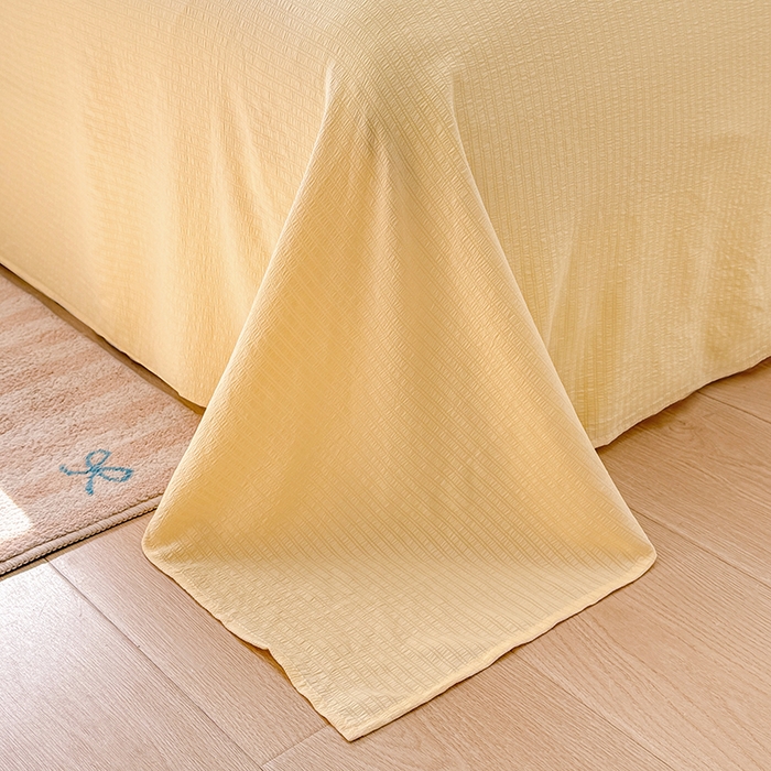 91家纺网 家纺一手货源 找家纺 壹号库 2025新款A类提花有氧彩竺绵四件套 快乐小象