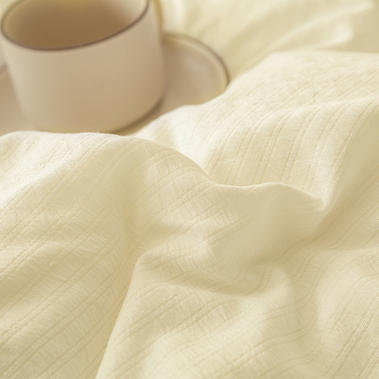 91家纺网 家纺一手货源 找家纺 壹号库家纺 2026新款A类春秋被大豆被冬被 奶黄色