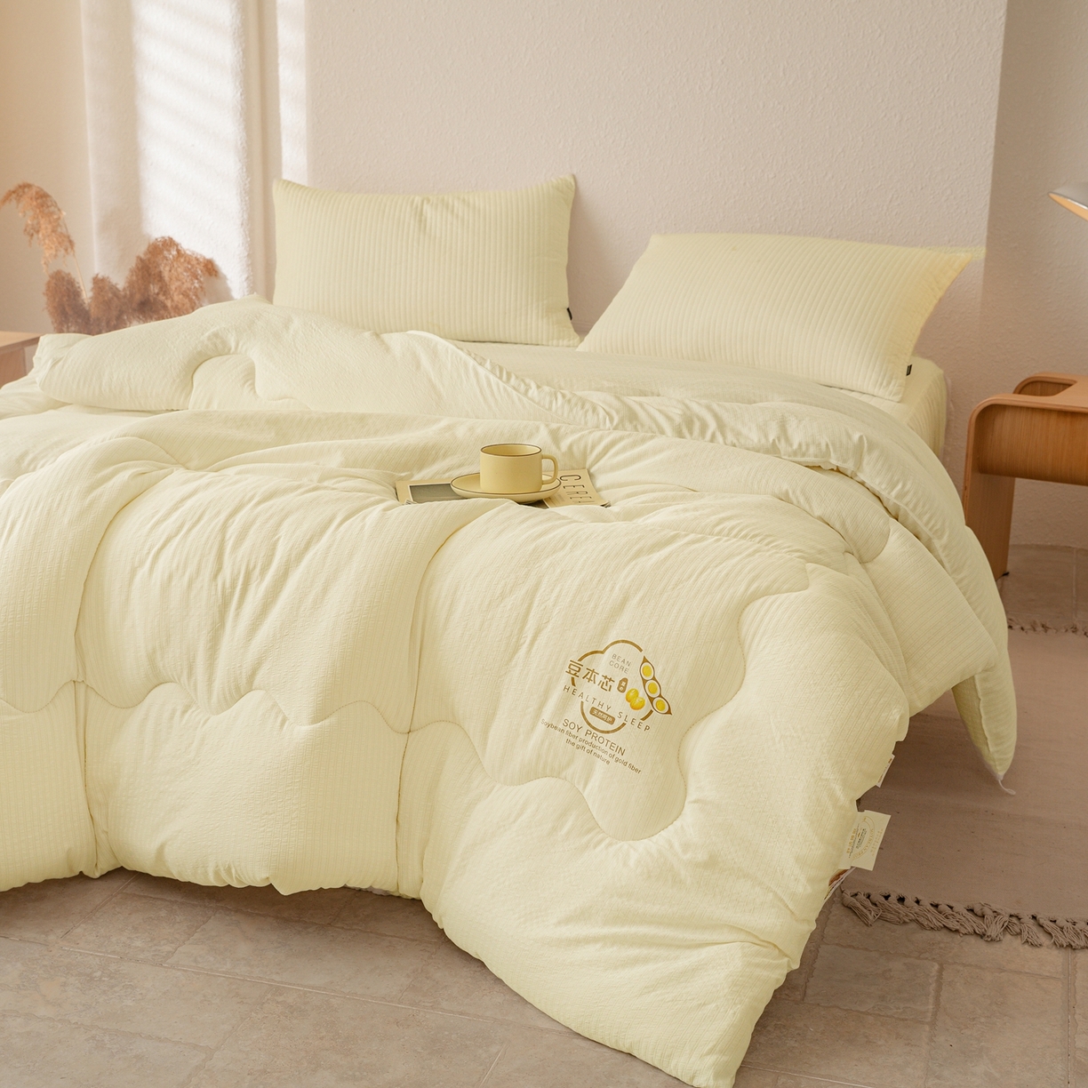 91家纺网 家纺一手货源 找家纺 （总）壹号库家纺 2026新款A类春秋被大豆被冬被