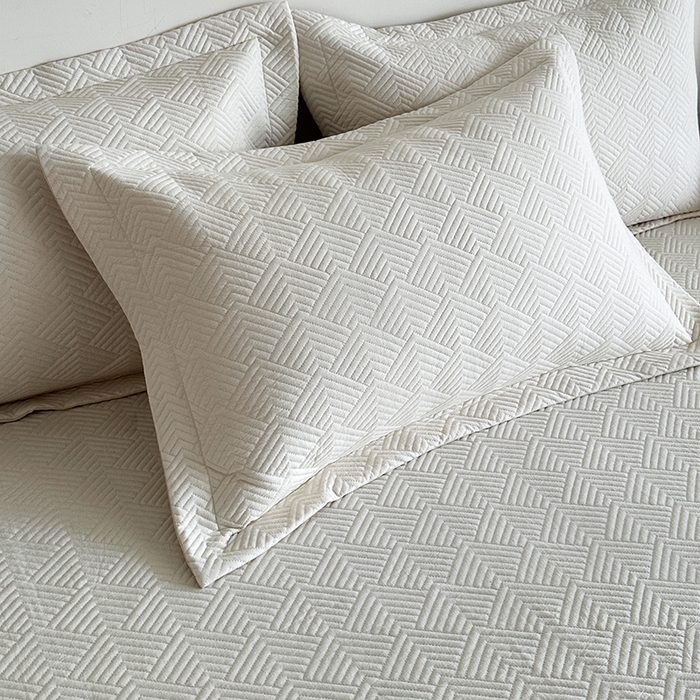 91家纺网 家纺一手货源 找家纺 （总）欧夏家纺 2026新款欧式棉麻床盖三件套夹棉床盖床护垫