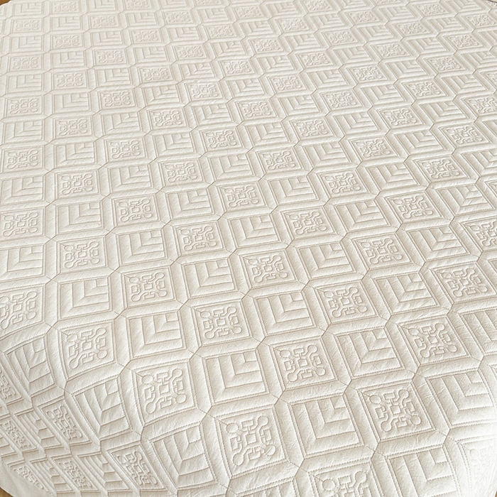 91家纺网 家纺一手货源 找家纺 欧夏家纺 2026新款欧式棉麻床盖三件套夹棉床盖床护垫 克西米亚