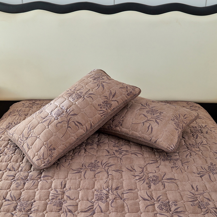 91家纺网 家纺一手货源 找家纺 圣比熊 2026新款原麻夹棉枕套加厚枕套宿舍单人枕芯套三层加厚枕头套内胆套-新款 素锦