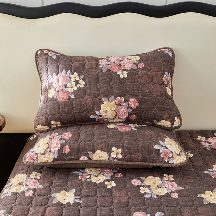 91家纺网 家纺一手货源 找家纺 圣比熊 2026新款原麻夹棉枕套加厚枕套宿舍单人枕芯套三层加厚枕头套内胆套-新款 繁花