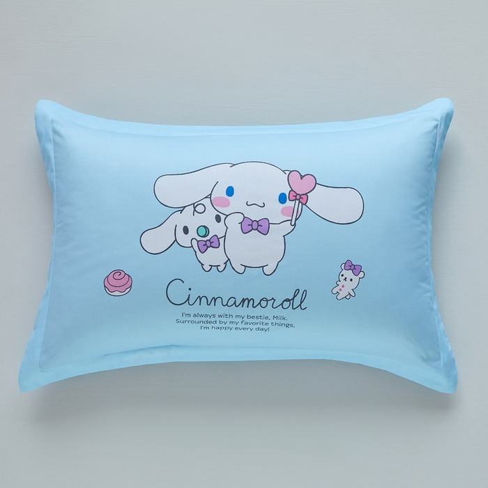 蘭菲家纺 2026新款全棉三丽欧印花卡通单品枕套 逛街狗