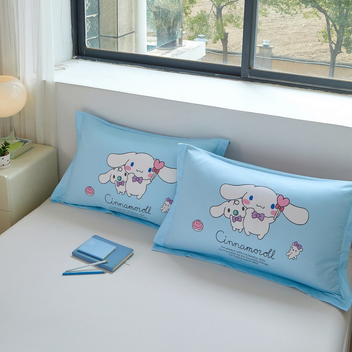 91家纺网 家纺一手货源 找家纺 蘭菲家纺 2026新款全棉三丽欧印花卡通单品枕套 逛街狗