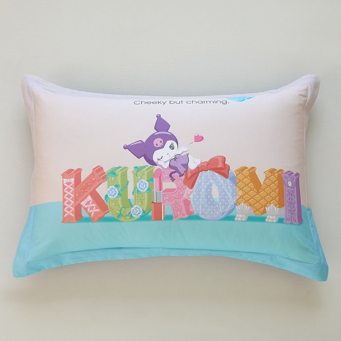 蘭菲家纺 2026新款全棉三丽欧印花卡通单品枕套 快乐小库