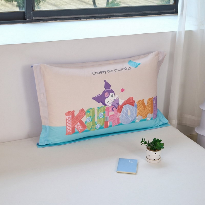 91家纺网 家纺一手货源 找家纺 蘭菲家纺 2026新款全棉三丽欧印花卡通单品枕套 快乐小库