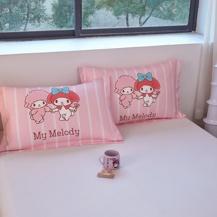 91家纺网 家纺一手货源 找家纺 蘭菲家纺 2026新款全棉三丽欧印花卡通单品枕套 美乐必爱