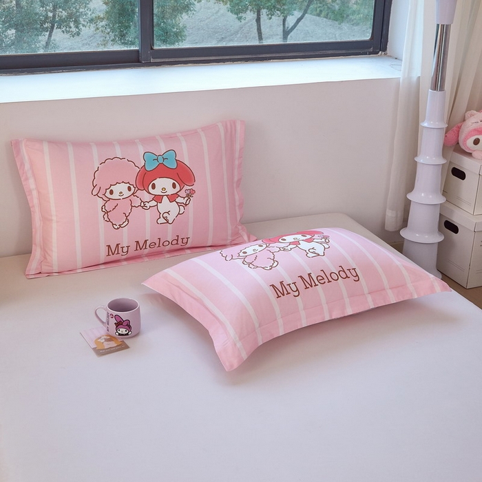 91家纺网 家纺一手货源 找家纺 蘭菲家纺 2026新款全棉三丽欧印花卡通单品枕套 美乐必爱