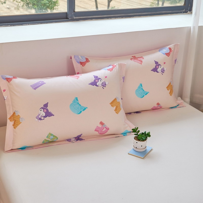 91家纺网 家纺一手货源 找家纺 蘭菲家纺 2026新款全棉三丽欧印花卡通单品枕套 小库儿