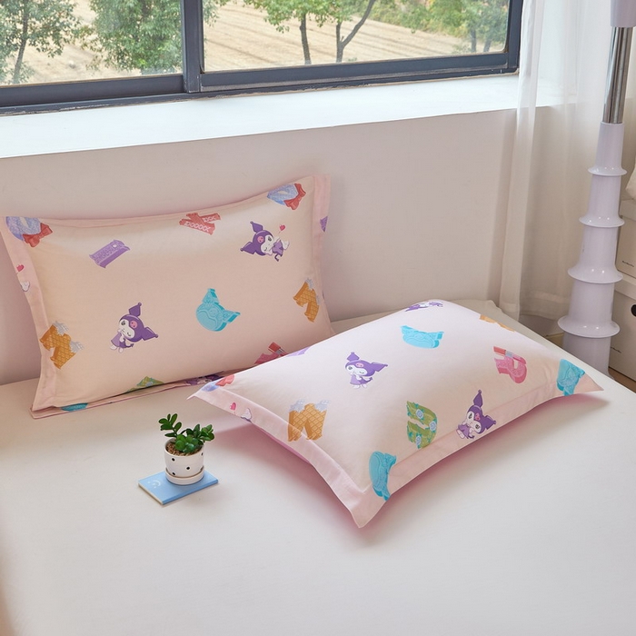 91家纺网 家纺一手货源 找家纺 蘭菲家纺 2026新款全棉三丽欧印花卡通单品枕套 小库儿