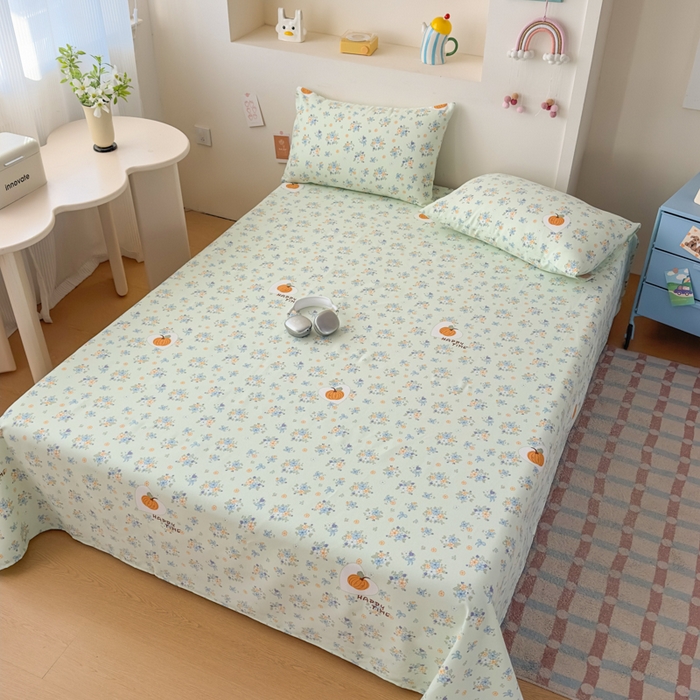 91家纺网 家纺一手货源 找家纺 （总）爱彼家纺 2026新款升级细沙印花老粗布床单单品床单床单单件-细沙系列四