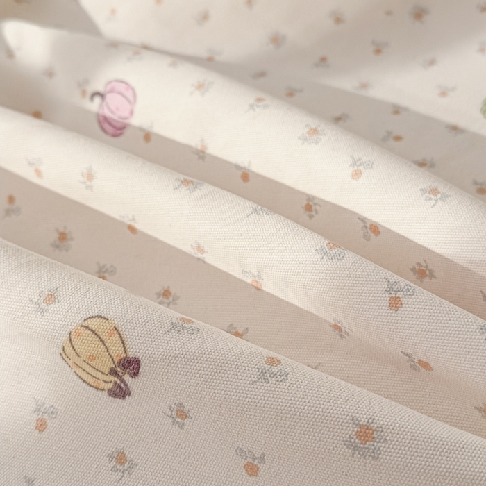 91家纺网 家纺一手货源 找家纺 爱彼家纺 2026新款升级细沙印花老粗布床单单品床单床单单件-细沙系列四 花屿南瓜