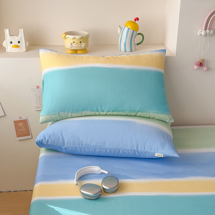 91家纺网 家纺一手货源 找家纺 爱彼家纺 2026新款升级细沙印花老粗布床单单品床单床单单件-细沙系列四 山河日立