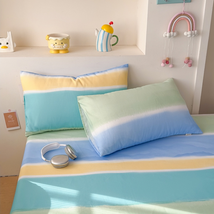 91家纺网 家纺一手货源 找家纺 爱彼家纺 2026新款升级细沙印花老粗布床单单品床单床单单件-细沙系列四 山河日立