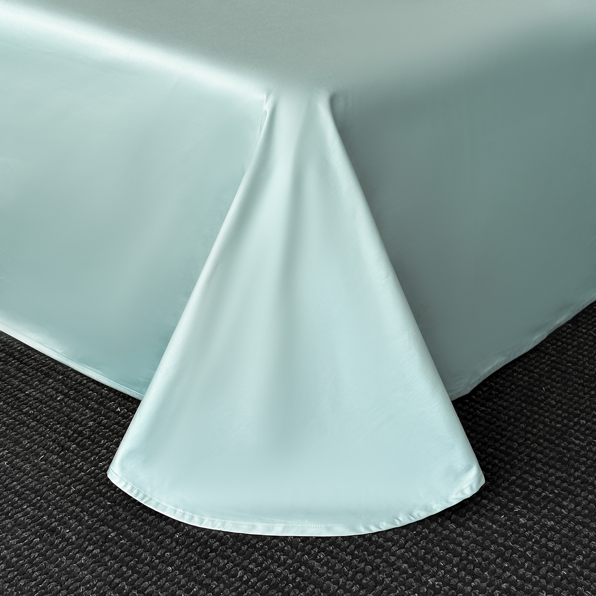 91家纺网 家纺一手货源 找家纺 置顶家纺 2026春夏新款多伦多系列亲肤刺绣拼角四件套 多伦多-繁星蓝