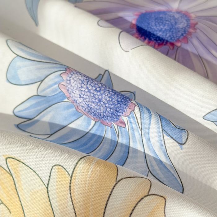 91家纺网 家纺一手货源 找家纺 爱彼家纺 2026新款升级细沙印花老粗布床单单品床单床单单件-细沙系列四 蓝菊绘