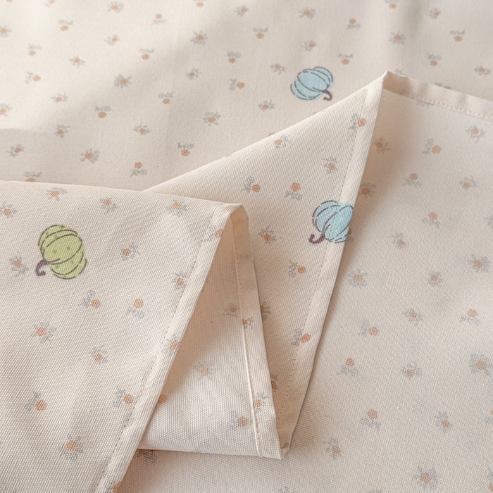 91家纺网 家纺一手货源 找家纺 爱彼家纺 2026新款升级细沙印花老粗布床单单品床单床单单件-细沙系列四 花屿南瓜