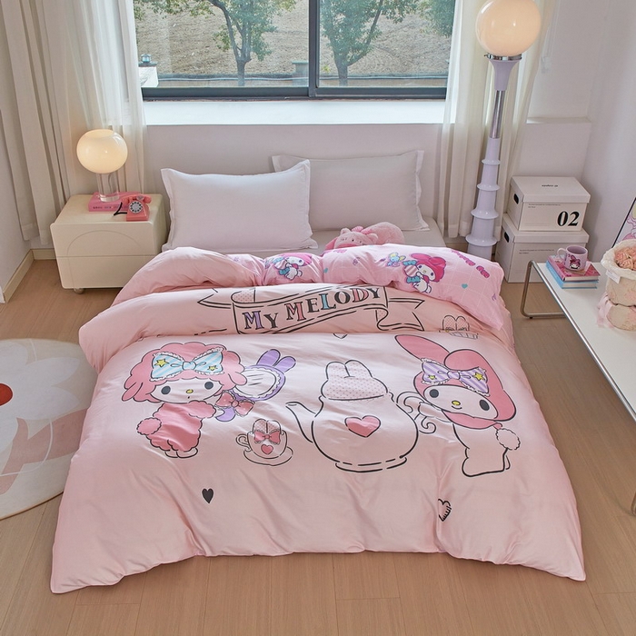 91家纺网 家纺一手货源 找家纺 （总）蘭菲家纺 2026新款全棉三丽欧印花卡通单品被套