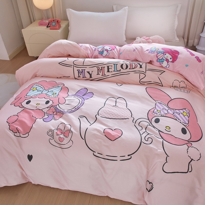 91家纺网 家纺一手货源 找家纺 （总）蘭菲家纺 2026新款全棉三丽欧印花卡通单品被套