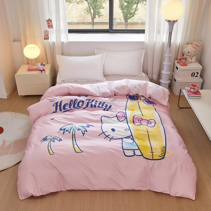 蘭菲家纺 2026新款全棉三丽欧印花卡通单品被套 夏日快乐